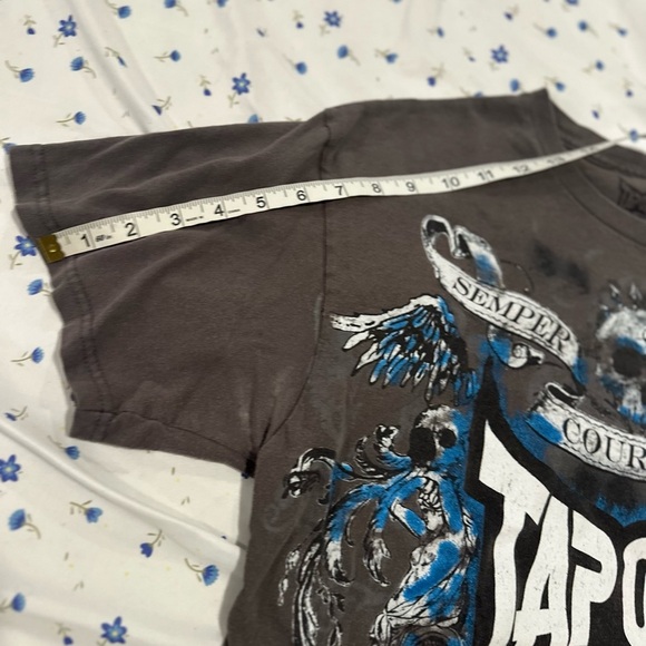 Tapout MPS Shirt Mens Sz:L Gray Graphic Skater Grunge Punk MMA Y2K Tee. - Picture 5 of 10